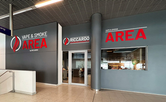 RICCARDO VAPE & SMOKE AREA Flughafen Münster/Osnabrück Außenansicht